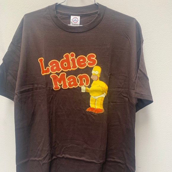 Homer Simpson Ladies Man T-Shirt - Picture 1 of 1